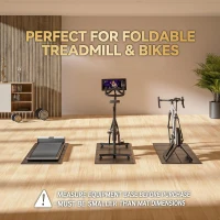 Foldable Treadmill Walking Pad Mat for Carpet & Hardwood, 72"" x 35.5"" 6mm Thick High-Density Exercise Mat — Large, Anti-Slip, Noise-Reducing(m-7)