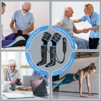 CINCOM Air Compression Leg Massager with Heat — Wraparound Full-Leg Therapy for Circulation, Pain Relief & Muscle Recovery (FSA/HSA Eligible)(m-7)