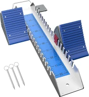Multi-Function 25in Adjustable Starting Blocks – Aluminum Sprinter Pedals with 6 Angle Positions(m-1)