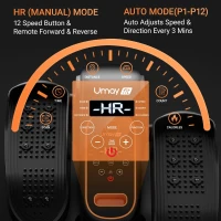 UMAY Under-Desk Elliptical — Electric Seated Leg Exerciser with Remote, Mute Function, 12 Speeds & Auto/Manual Modes — Quiet Portable Rehab Machine for Seniors(m-2)