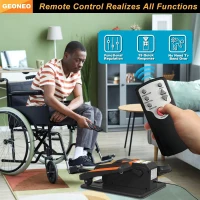 Under-Desk Electric Elliptical for Seniors, Quiet Portable Seated Pedal Exerciser with Remote, Manual & Auto Modes, 12 Speeds(m-5)