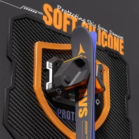 Universal Snowboard & Ski Wall Rack – Damage-Free Mount, Space-Saving Garage Organizer for Winter Gear(m-2)