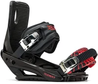 5th Element Summit Stealth Adult Men's Snowboard Bindings - Universal Mounting Disc & Hardware for New or Replacement Boards, Beginner to Intermediate(m-3)