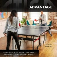 STIGA Advantage Series Table Tennis Tables - 13/15/19/25mm Tops, 10-Min QuickPlay Assembly, Playback Mode(m-5)