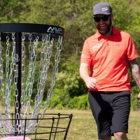 MVP Disc Sports Black Hole Pro — 24-Chain Portable Disc Golf Basket(m-6)