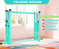 Marfula Portable Gymnastics Kip Bar for Children & Teenagers (Ages 3-25) - 5Ft/8Ft Base Length, 4Ft Width, 5Ft Adjustable - Club & Home Training(m-5)