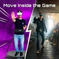 KAT Walk C2 CORE VR Treadmill Bundle with Nexus & Seated Module — 360° Omnidirectional Locomotion for Immersive VR Fitness & Gaming | SteamVR + Meta Quest (via Nexus Adapter) | US Size 9.5(m-7)