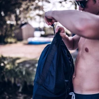 SWELL Adjustable Wakesurf Board Sock — Expandable Cover with Padded Nose Pocket, 600D Polyester Protection, One Size Fits Most(m-5)