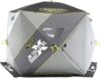 CLAM 14471 Jason Mitchell X5000 9 ft Thermal Hub Shelter - Portable 4-6 Person Ice Fishing Tent with Anchors and Carry Bag(m-2)
