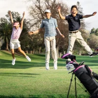 Precise XD-J Junior Golf Set for Kids (Ages 3-5) with Lightweight Graphite Shafts, Hybrid, Putter & Stand Bag(m-7)