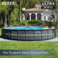 Intex Ultra XTR Deluxe 24' x 52"" Above-Ground Swimming Pool Set with Krystal Clear Sand Filter Pump — Super-Tough, Rust-Resistant(m-2)