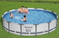Bestway Steel Pro MAX 14 ft x 33 in Round Above-Ground Pool Set — Includes 530 gal Filter Pump(m-3)
