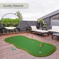 Chriiena Golf Putting Green Mat - Large Professional Practice Surface for Indoor and Outdoor Training(m-6)