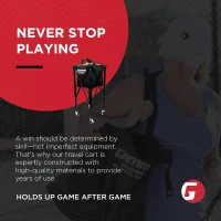 GAMMA Sports EZ Travel Cart – Portable Tennis, Pickleball & Padel Ball Hopper with Foldable Compact Design, Lightweight Durable Frame, Compatible EZ Bags, 150 or 250-Ball Capacity, Premium Carrying Case Included(m-7)