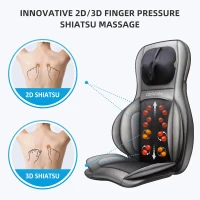 COMFIER Shiatsu Neck & Back Massager with Heat and Compression — App-Controlled 2D/3D Deep Kneading, Adjustable Neck Rollers, Rolling & Spot Massage, Chair Pad Gift(m-3)