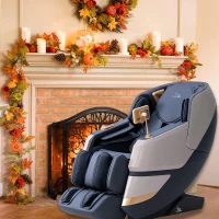 MassaMAX MT339 4D Full-Body Massage Chair – Shiatsu Recliner with Auto-Extending Footrest, Zero Gravity, SL Track, Deep Yoga Stretch, 22 Modes, AI Voice Control, Foot Rollers & Heating (Magic Black)(m-2)