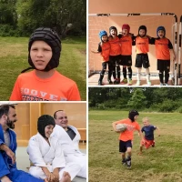 Soft Shell Rugby/Flag Football Helmet — Youth Scrum Cap Protective Headgear for Kids(m-6)