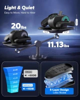 MERACH Under-Desk Elliptical — Quiet Electric Seated Pedal Exerciser for Seniors with Remote Control & 12-Speed Auto/Manual Modes, Portable for Home or Office(m-5)