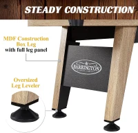 Barrington 9-ft Modern Industrial Shuffleboard Table — Compact, Durable with Accessories(m-5)