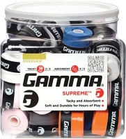GAMMA Supreme Overgrip – 3-Pack Black, High-Performance Grip Tape for Racquet Sports(m-1)