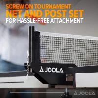 JOOLA Rally TL 9x5' Professional Indoor Ping Pong Table with Quick-Clamp Net & Posts — Tournament-Grade MDF, Fast Assembly, Playback Mode(m-4)