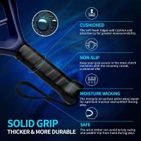 Carbon Fiber Surface Padel Racket with EVA Memory Flex Foam Core – Lightweight Paddle(m-4)