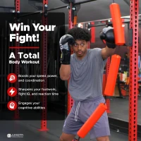 Jukestir® Dynamic Motion Punching Bag — Pro-Level Footwork, Speed & Agility Trainer for Boxing and MMA(m-4)