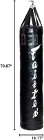 Fairtex HB6 6 ft Banana Heavy Bag for Muay Thai, Boxing & Kickboxing – 14.17"" x 70.87""(m-6)
