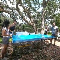 STIGA XTR Professional Outdoor Table Tennis Table — All-Weather Aluminum Composite Top, Waterproof, Net & Post Included, 10-Min Quick Assembly, Compact Storage(m-10)