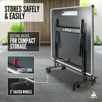 JOOLA Inside 15mm Professional MDF Indoor Ping Pong Table – Tournament Quality, Foldable with Quick-Clamp Net, Single-Player Playback, 10-Minute Setup(m-5)