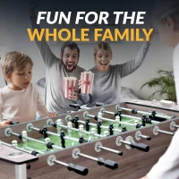 Hathaway Driftwood 56-inch Foosball Table - Adult Size Complete Set for Family Game Rooms(m-7)