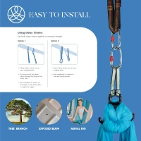 Aerial Silks Starter Kit — 9-Yard Tricot Aerial Yoga Silk with Hardware & Guide — Rigging Capable to 13 ft, All-Level Aerial Swing(m-4)