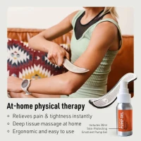 SIDEKICK Echo Stainless Steel Muscle Scraper – Patented Anti-Fatigue Grip, Complete IASTM Kit for Neck, Shoulder, Back & Muscle Pain Relief(m-3)