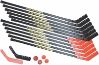 Champion Sports Ultra Shaft Hockey Set - 52-inch Polyethylene Shafts with Reinforced Blades, 12 Sticks & Accessories(m-1)