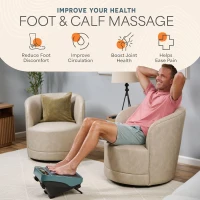 LifePro Foot Massager for Neuropathy with Heat Option — Calf & Foot Therapy for Soothing Relief, Circulation & Revitalization(m-2)