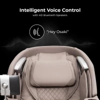 Titan 4D Ultima Massage Chair - Taupe | Full-Body Air Compression | Zero Gravity | SL-Track 4D Therapy | Foot Rollers | Touchscreen & Space-Saving Design(m-9)