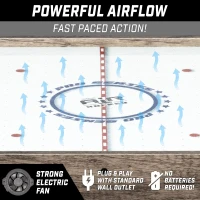 GoSports 40-inch Tabletop Air Hockey Game for Kids — Oak Finish(m-3)