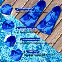 Prsca Short Youth Fins — Kids Swim Flippers for Lap Training, Suitable for Children, Girls, Boys and Beginners(m-2)