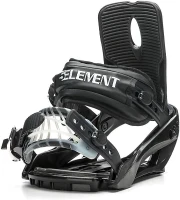 5th Element Summit Stealth Men's Snowboard Bindings — Universal Mounting Disc & Hardware for New or Replacement Boards, Beginner–Intermediate(m-9)