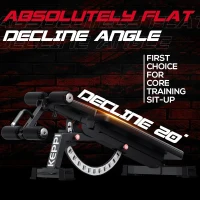 KEPPI Bench1000 PRO Adjustable Weight Bench – Heavy Duty 1200 lb Capacity, 36+ Position Incline/Flat/Decline, Removable Foot Catch, Home Gym(m-3)