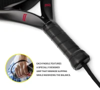 Carbon Fiber Padel Racket with EVA Memory Flex Foam Core – Lightweight Padel Racquet(m-4)