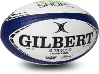 World Rugby Shop x Gilbert G-TR4000 Practice Rugby Ball - Sizes 3, 4 & 5 - Hand-Stitched - 3-Ply(m-3)