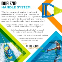 ZUP You Got This 260 Board & Handle — 51.7"" x 23.8"" x 4.6"" EVA-Padded Multi-Purpose Wake/Wakesurf/Kneeboard(m-4)