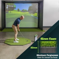 GoSports Elite Golf Hitting Mat – Commercial-Grade Turf Driving Range Mat for Indoor/Outdoor Practice, Golf Simulators (Multiple Sizes & Thicknesses)(m-5)