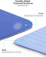 Heathyoga SGS-Certified TPE Non-Slip Yoga Mat with Alignment Markings, 6mm Thick, Oversized 72"" x 26"" Eco-Friendly Design(m-3)