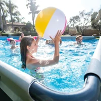 INTEX Ultra XTR Deluxe Rectangular Pool Set (26373EH) — 32' x 16' x 52"" with 2800 GPH Krystal Clear Sand Filter Pump(m-2)