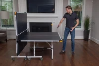 JOOLA Rally TL Professional MDF Indoor Table Tennis Table - 9x5ft Tournament Quality, Quick Clamp Net, 10–15 Minute Assembly, Playback Mode(m-9)