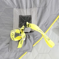 CLAM 14471 Jason Mitchell X5000 9 ft Thermal Hub Shelter - Portable 4-6 Person Ice Fishing Tent with Anchors and Carry Bag(m-5)