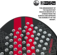 Carbon Fiber Padel Racket with EVA Memory Flex Foam Core – Lightweight Padel Racquet(m-3)