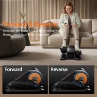 UMAY Under-Desk Elliptical — Electric Seated Leg Exerciser with Remote, Mute Function, 12 Speeds & Auto/Manual Modes — Quiet Portable Rehab Machine for Seniors(m-3)